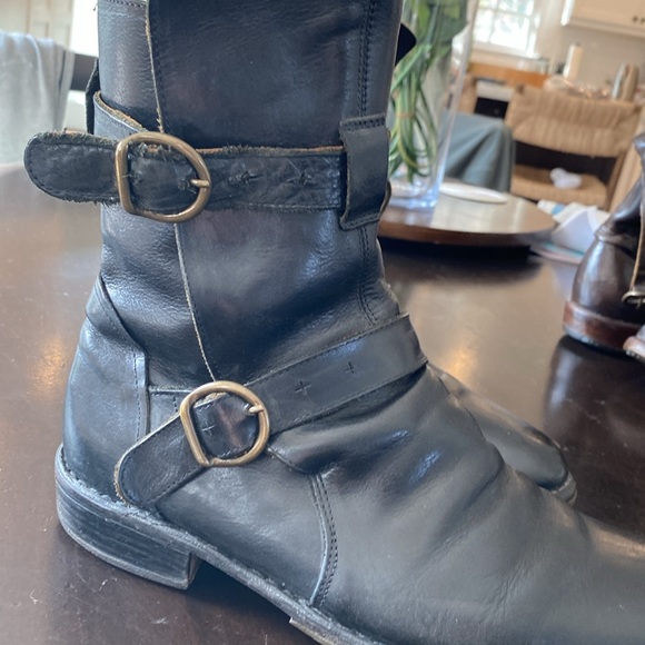 Black leather Fiorentini and Baker boots - size 41 - Picture 2 of 6